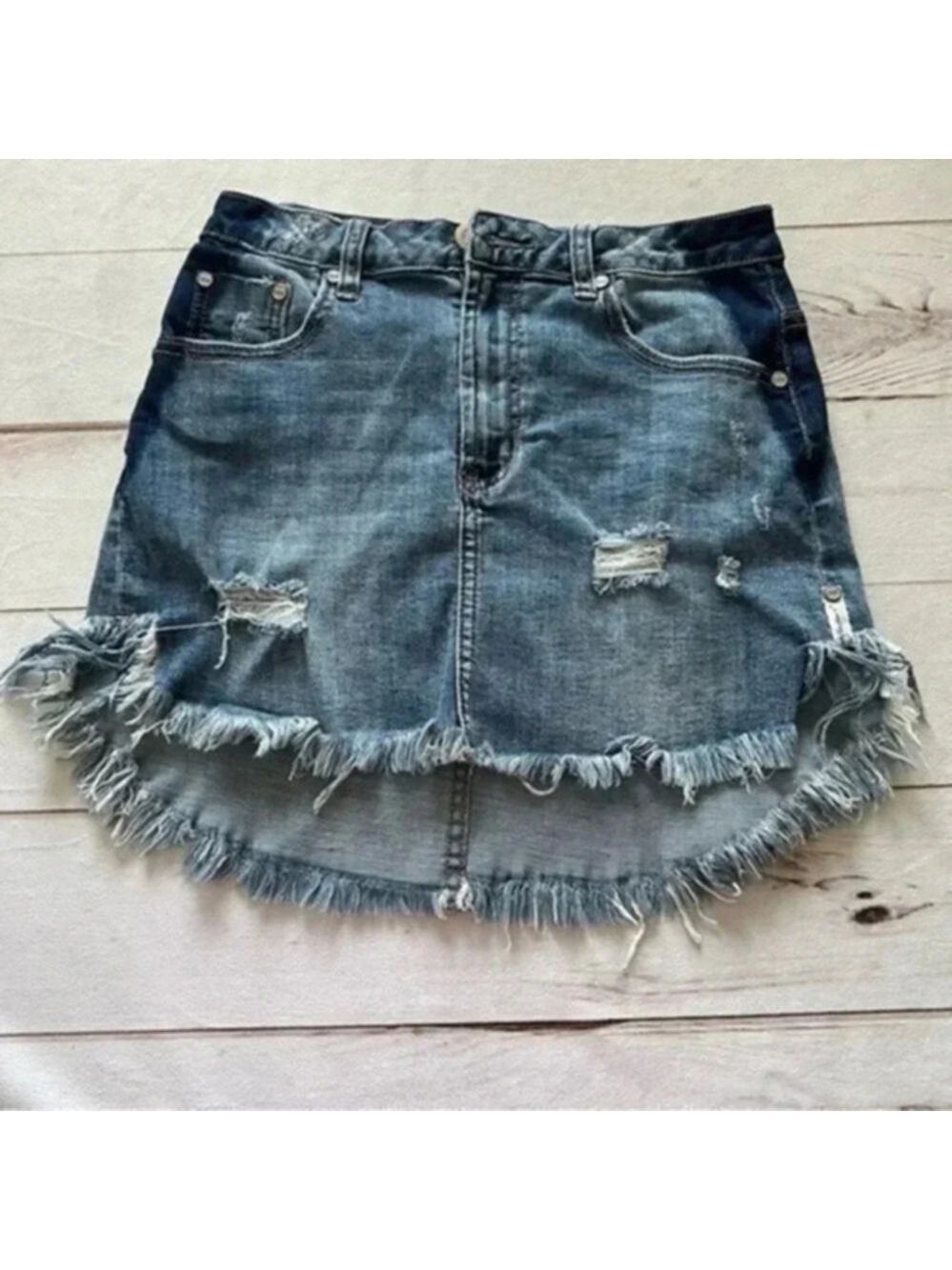 One Teaspoon 2020 Mini High Waist Short Length  Super Fitted Denim Skirt…